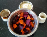 பீட்ரூட் கேரட் சூப்(beetroot carrot soup recipe in tamil) ரெசிபி ஸ்டேப் 1 புகைப்படம்