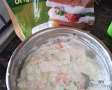 A picture of step 2 of Dahi Cold Sandwich.