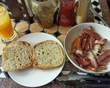 A picture of step 4 of Dilly Dog Open-faced Ciabattas.