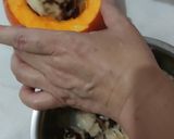 Foto langkah ke 3 dari resep Golden Pumpkin with Raisin Sticky Rice.