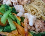 Hình bước làm 6 của món Mì ý sốt hải sản