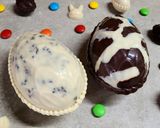Foto del paso 15 de la receta: 🪺🐰Huevos de Pascua fáciles: oreo y marmolado 🐰🪺 A prueba de fallas