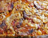 Lecsós tarja, sütőben sütve recept fázis 4 fotója