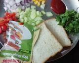 A picture of step 1 of Vegetable Bread Sandwich.