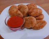 A picture of step 4 of Potato cheese nuggets it's my favorite snacks I made it.