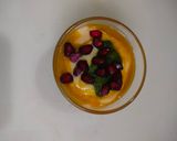 A picture of step 6 of Mango dahi vada shots.