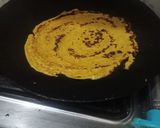 A picture of step 4 of Besan Chilla.
