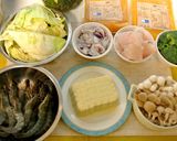 南瓜海鮮豆腐煲的食譜步驟1照片