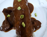 Foto del paso 9 de la receta: Canelón de carrilleras de cerdo al vino tinto con setas de temporada