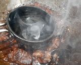A picture of step 9 of Laal Maas (Mutton / Chevon).