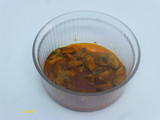 Tallarines con mejillones en salsa de vieira