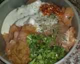 A picture of step 3 of Chicken roll with tortilla.