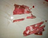A picture of step 2 of Saucy beef wraps.