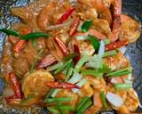 กุ้งผัดพริกเผาไข่เค็ม วิธีทำสูตร 7 รูป