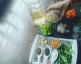 A picture of step 1 of Oats Upma.