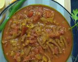 A picture of step 6 of Sev Tamatar Sabji.