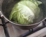 Foto del paso 1 de la receta: Hojas de repollo rellenas