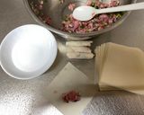 A picture of step 2 of Wantan Roll Fry.