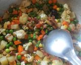 A picture of step 4 of Veg biryani.