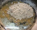 A picture of step 2 of Besan Laddu.