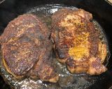 A picture of step 3 of Mediterranean spice rubbed grilled ribeye.