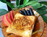 Hình bước làm 4 của món French Toast Bơ Đậu Phộng