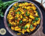 A picture of step 7 of Bread Upma.