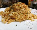 A picture of step 3 of Otak Otak Fried Rice.