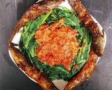 Foto langkah ke 6 dari resep Kemarahan Sang Lele - Pecel Lele khas Lamongan Sambal Kangkung.