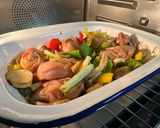 A picture of step 3 of Oven-Baked Three Cup Chicken.