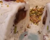 صورة لخطوة 10 من وصفة نوغة مجمدة تارت باردة بالفستق وماء الورد وتمر المجهول ❄🍰😋