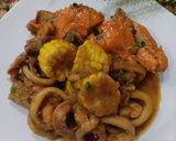 Foto langkah ke 4 dari resep Seafood Goreng Mentega.