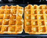 Almás-fahéjas gofri karamellizált almaraguval recept fázis 3 fotója