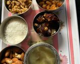 A picture of step 1 of No Sugar Dry Fruits and dates energy bar for diabetes.