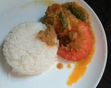 A picture of step 4 of Oriya Prawn curry.