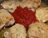 A picture of step 3 of Pollo alla cacciatora (hunter's chicken).