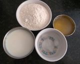 A picture of step 1 of Ghevar.