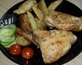 Fűszeres csirkecomb air fryerben recept fázis 8 fotója