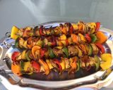Une image de l'étape 8 de Brochettes marinées poulet,poivrons multicolores et ananas (marinade exotique maison).