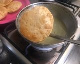 A picture of step 5 of Ajwain Poori.