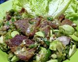 Foto langkah ke 6 dari resep Dendeng batokok cabe ijo.
