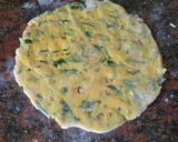 A picture of step 3 of Methi Palak Besan Paratha.