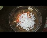 A picture of step 3 of Black (kala) Chana chaat.