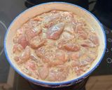 A picture of step 1 of Chicken Manchurian.