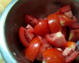 A picture of step 1 of Brinjal potatoes and tomato sabji(no onion no garlic).