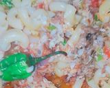 A picture of step 4 of Macaroni pasta.
