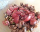 A picture of step 2 of Sig's Hot Beef and Bean Salad.