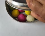 A picture of step 14 of Holi Special Natural Coloured Mini Buns.