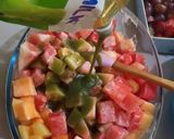 Foto langkah ke 2 dari resep Salad Buah Matcha.