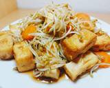 ถั่วงอกผัดเต้าหู้น้ำมันหอย แบบไม่อ้วน วิธีทำสูตร 6 รูป